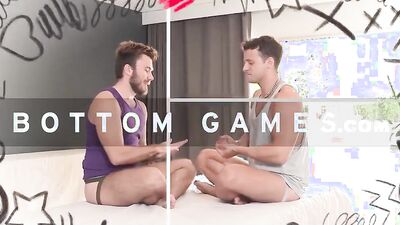 Skinny teen sucks stepbrother's prick and gets bonked on the couch