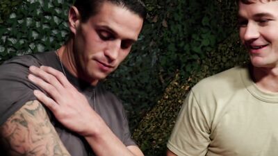Brandon Anderson & Nick Clay are barebacking inside the tent