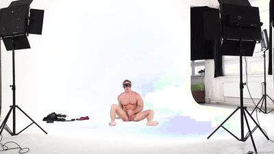 Peter Stallion is stroking his prick in this solo performance