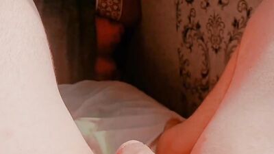 Amateur sissy is flashing his tiny pecker in this close-up video