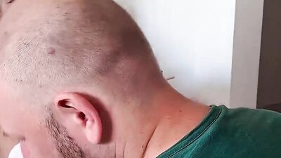 Amateur chap gets his feet licked by a perverted next door bud