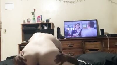 Amateur chap is having sex with his boyfriend in homemade interracial scene