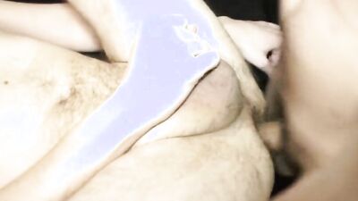 Amateur bloke sucks roommate's prick and gets bonked in this raw video