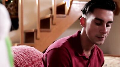 Pretty gay bloke rides stepbrother's phallus in this raw footage