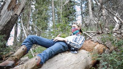 Peacock King plays with his dong deep inside the forest