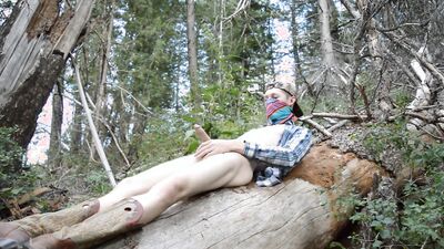 Peacock King plays with his dong deep inside the forest