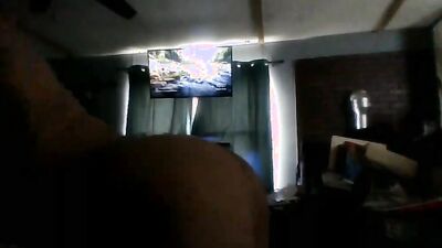 Lad rides his huge dido in front of the cam