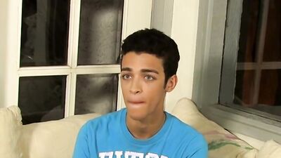 Cute lad is teasing his ass in front of the camera