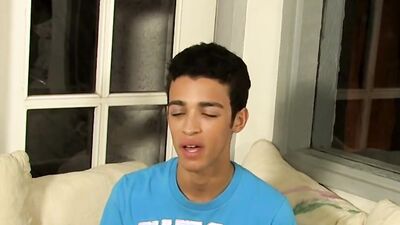 Cute lad is teasing his ass in front of the camera