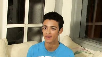 Cute lad is teasing his ass in front of the camera