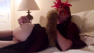 Kitty Ukimari is jerking his cock in front of the camera
