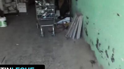 Cock hungry Latino is giving head to a naughty stranger