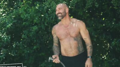 Tristan Hunter gets his hole nailed with beefed stepdad's hard prick