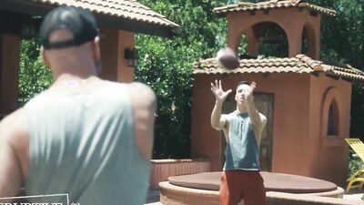 Tristan Hunter gets his hole nailed with beefed stepdad's hard prick