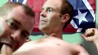Cock hungry bloke is sucking his next door neighbor's hard piston