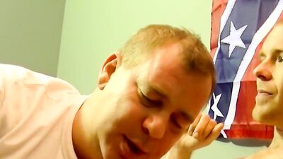 Cock hungry bloke is sucking his next door neighbor's hard piston
