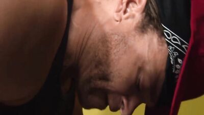 Cute bloke bends on the couch and gets doggystyled by his neighbor
