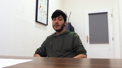 Cute amateur guy gets fucked on top of the table by a stranger