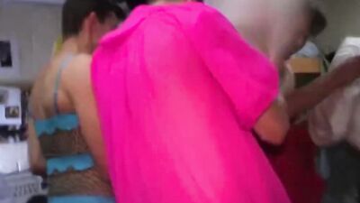 Naughty femboy is craving for some hard cocks on a party