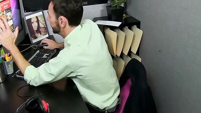 Bryan Slater and his colleague are fucking inside the office