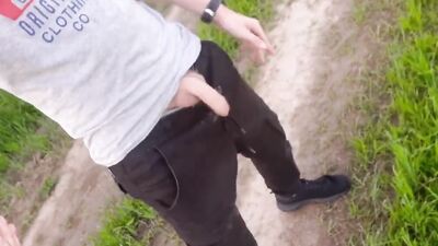 Amateur Russian is jerking his dong out of the car