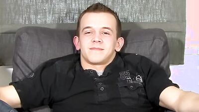 British chap Dan Jenkins is jerking off in this solo performance