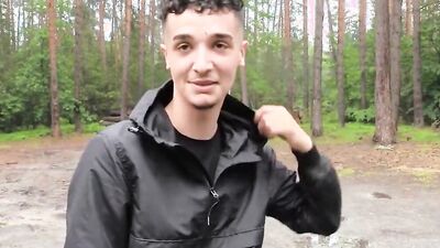 Kace Axel and his buddy are fucking deep inside the forest
