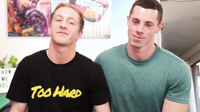 Two cute gay chaps are having sex in this hot gay footage