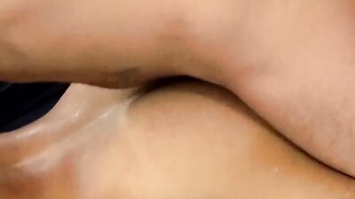 Two horny dudes with huge cocks are fucking in this hot scene
