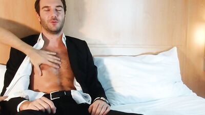 Straight gentleman is paying with cock in front of the camera
