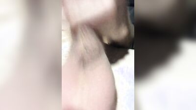 Naughty amateur Russian is drilling his tight hole with banana