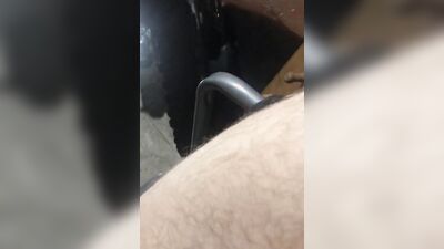 Naughty amateur Russian is drilling his tight hole with banana