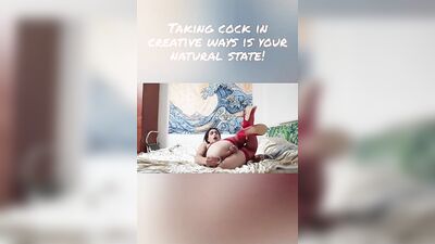 Amateur femboy is drilling his fuck hole in front of the phone