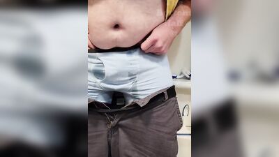 Naughty amateur bloke is having fun in this hot solo performance