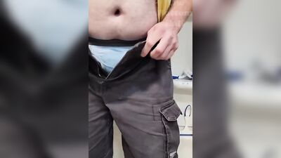 Naughty amateur bloke is having fun in this hot solo performance