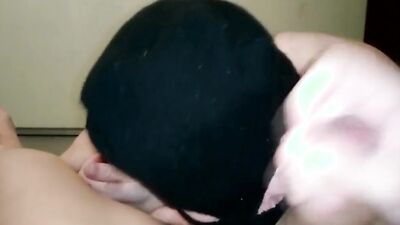 Russian masked bloke sucks cock in front od the cam