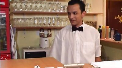 Naughty dude is craving for some hard prick inside the bar