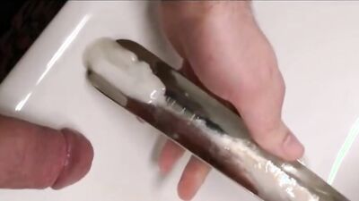 Perverted bloke plays with his willy in this homemade video