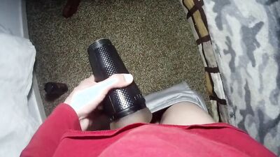 Amateur bloke films himself while fucking a tight gummy puss