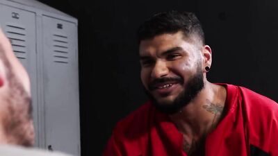 Rego Bello and his team mate are fucking in the locker room