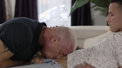 Ryan Carter is fucking his perverted stepson first thing in the morning
