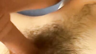 Blonde guy jerks his dick and plays with his toy