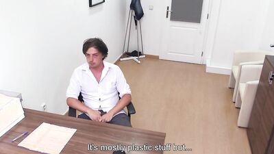 Bloke gets his tight ass nailed on his job interview