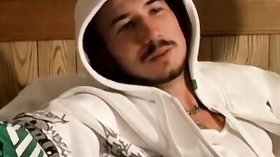 Roommates are jerking their cocks while they are watching porn