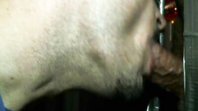 Bloke is getting a nice slimy bj in this close-up video