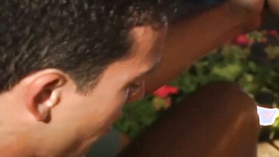 Carlos Morales and his boyfriend Diego are barebacking in hot tub