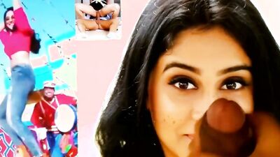 Chap is jerking off on the picture of pretty Indian chick
