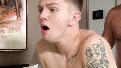 Timothy Drake's ass is destroyed with his stepdad Kristofer Weston's shaft