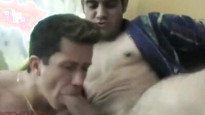Horny chap is enjoying in some gay action with his neighbor