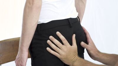 Skinny Missionary lad is riding a perverted priest's hard wood